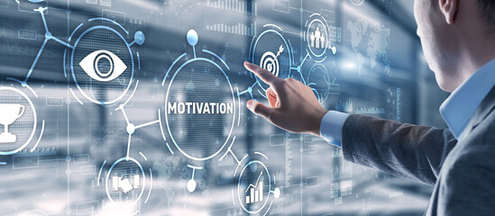 Motivation personality development concept. Achieving any goals.