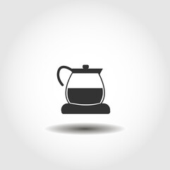 Obraz premium electric kettle isolated vector icon. drink design element