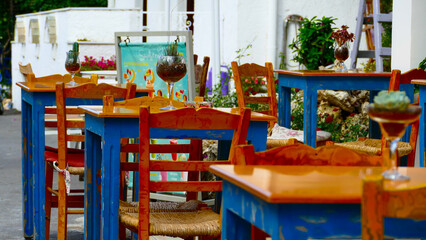 Fototapeta na wymiar Greece restaurant