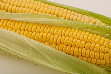 Vegan cuisine - Ripe sweet corn