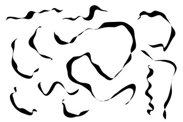 Hand Drawn Ribbons Set