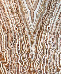 Brown patterned marble, polished sheet for exhibition