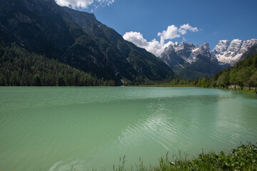 Lago di Landro, Dürrensee idyll in den Alpen