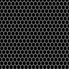 Seamless hexagonal honeycomb pattern background. repeating geometric background.