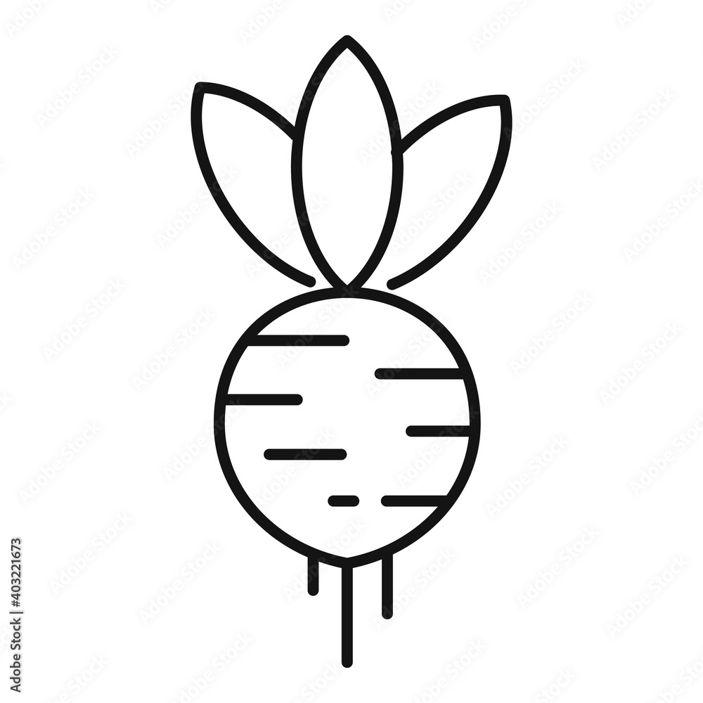 Poster farm root icon. outline farm root vector icon for web design isolated on white background