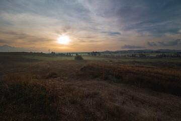 sunrise with beautiful clouds