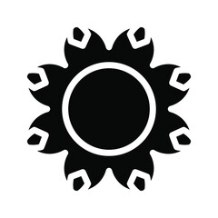 Flower icon. Flower icon vector, in trendy flat style isolated on white background. Flower icon image, Flower icon illustration