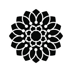 Flower icon. Flower icon vector, in trendy flat style isolated on white background. Flower icon image, Flower icon illustration