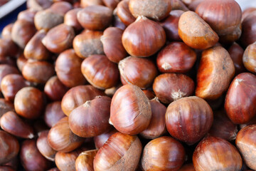 Chesnuts on the market