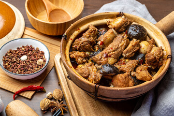 Delicious braised spareribs