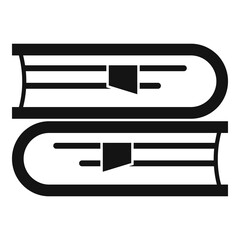 Sociology books stacks icon. Simple illustration of sociology books stacks vector icon for web design isolated on white background