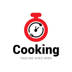 Cooking food fork and spoon restaurant logo icon vector template.