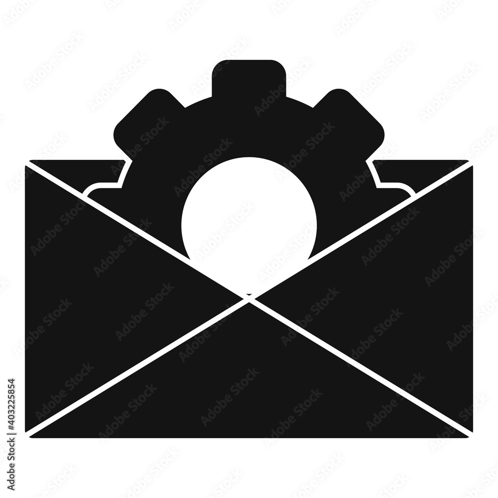 Aufkleber web mail backlink strategy icon. simple illustration of web mail backlink strategy vector icon for w