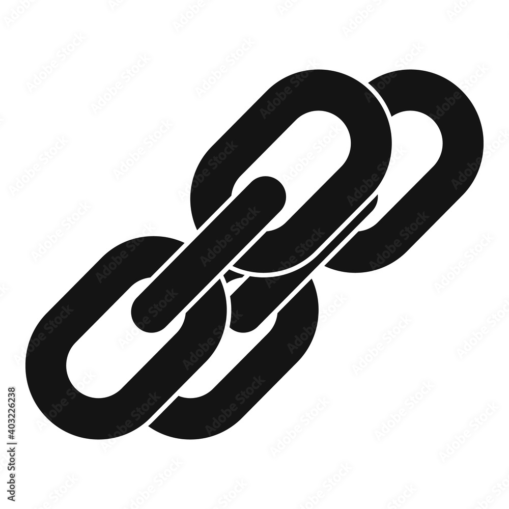 Poster backlink strategy links icon. simple illustration of backlink strategy links vector icon for web des
