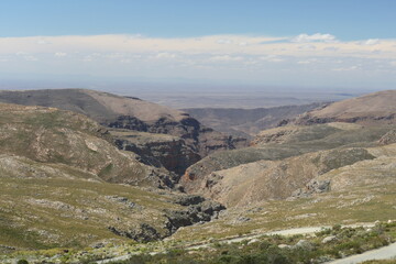 Swartbergpass, Südafrika, Blick in die Große Karoo