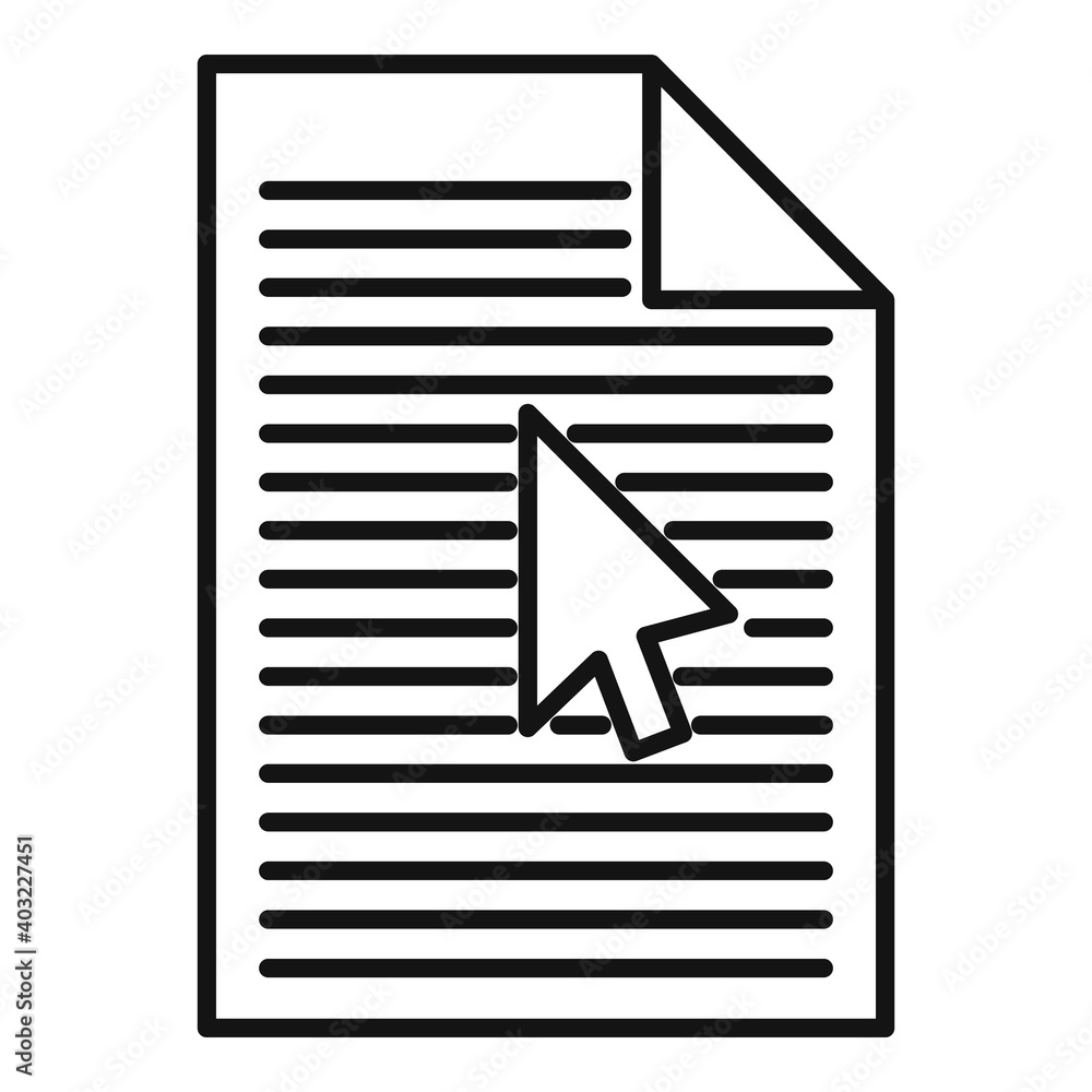 Aufkleber backlink strategy paper icon. outline backlink strategy paper vector icon for web design isolated on