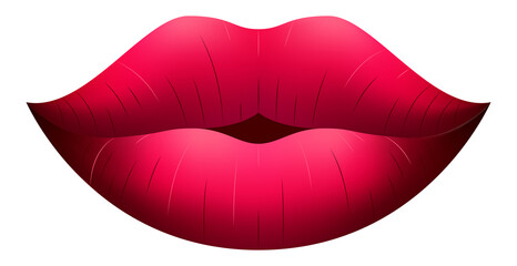 Obraz premium Vector lips in gradient style
