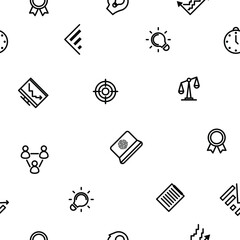 Seamless Pattern Doodle Hand Drawn Business Vector Design Style Background  Money Chart Team People Illustration Cartoon Icons