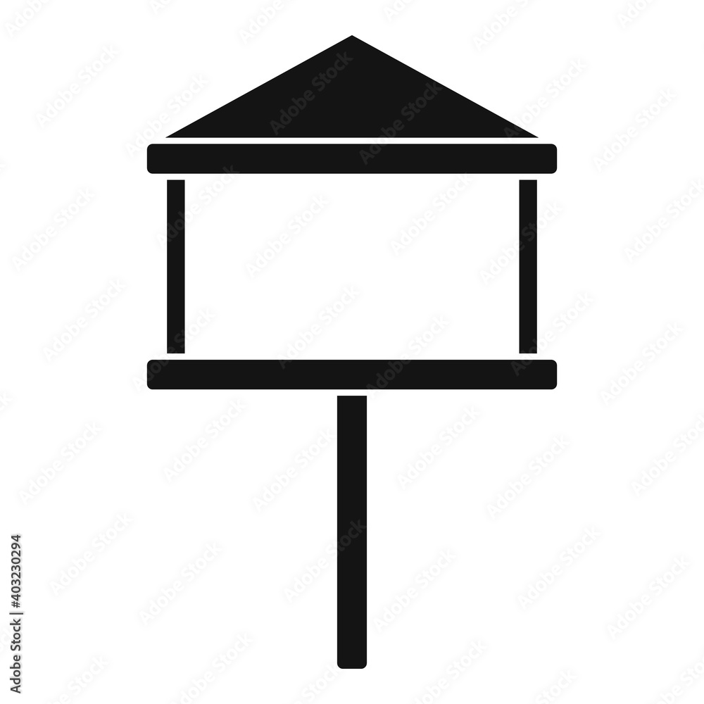 Poster seed bird feeders icon. simple illustration of seed bird feeders vector icon for web design isolated