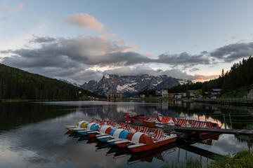 Landschaftidyll Misurinasee Dolomiten