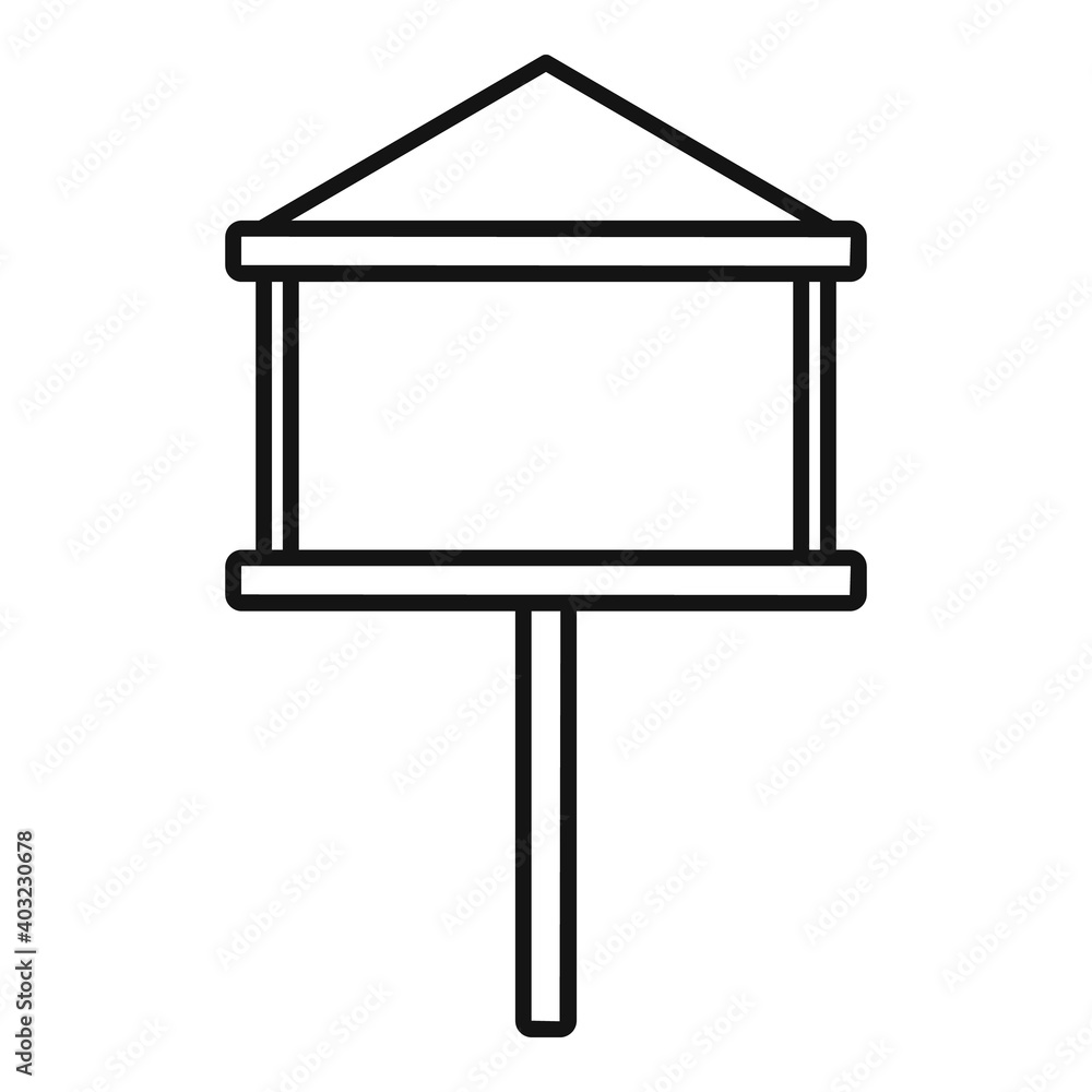 Poster seed bird feeders icon. outline seed bird feeders vector icon for web design isolated on white backg