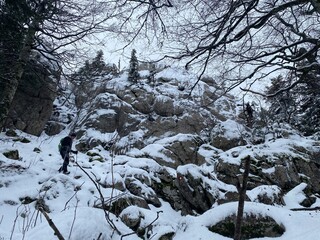 Bijele and Samarske rocks landscape in Gorski kotar, Croatia
