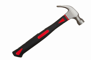 Black and red claw hammer