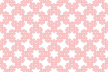 Modern Seamless Geometric background pattern. Decorative flower graphic pattern