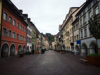 Panoramic View Historic Traditional Buildings