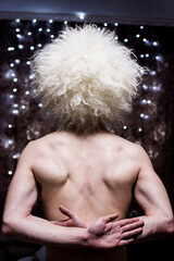 portrait man in a fur hat Caucasian sheepskin, papakha men's headdress traditional hat icon