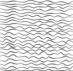 Abstract pattern with hand drawn waves.