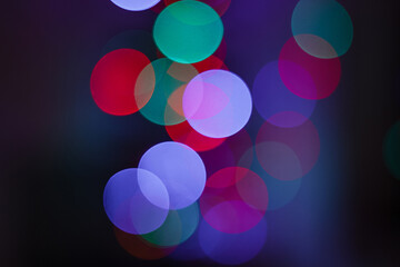 bokeh Multi colored backdrop lights. abstract background.
