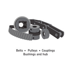 Belts,Pulleys,Couplings,Bushings and Hub