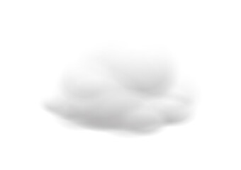 realistic cloud vectors isolated on white background ep95