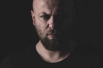 Fototapeta premium portrait of an angry man