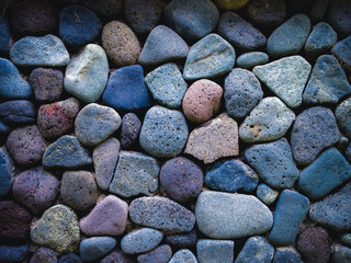 Natural Beauty Gravel Stone Wall Texture With Small Stones As Decorate Of The Villa House Wall