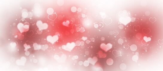 valentine hearts holiday banner