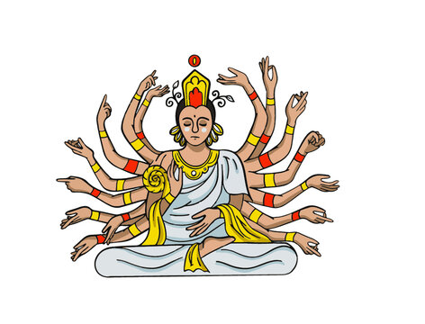 Shiva cartoon illustration