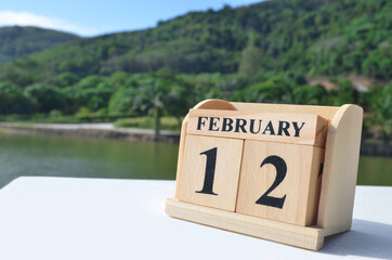 February 12, Cover natural background for your business