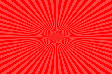 red sun rays for product display, illustration sunburst background