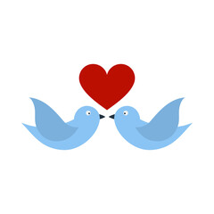 Dove With Heart Icon