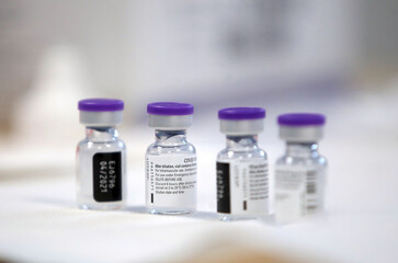 Vaccination against coronavirus, vaccine vials COVID-19