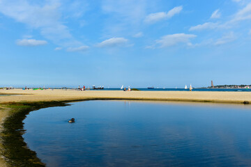 Küste Falckenstein, Kieler Förde, Ostsee mit Blick auf Laboe