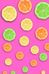 sfondo moderno colorato con frutta arance agrumi limoni sfondi divertenti colori moda fashion 