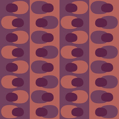 Flat Abstract Seamless Pattern In Retro Style To Decorate Any Surfaces.