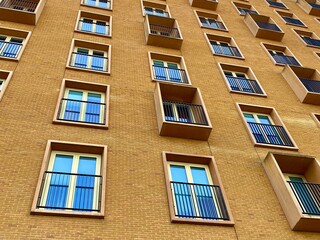 A large modern building, the Dutch Albert Schweitzer Ziekenhuis hospital, in Dordrecht, South Holland in the Netherlands. 