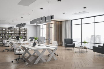 Coworking office hall