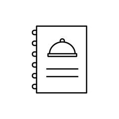 menu icon element of restaurant icon for mobile concept and web apps. Thin line menu icon can be used for web and mobile. Premium icon on white background