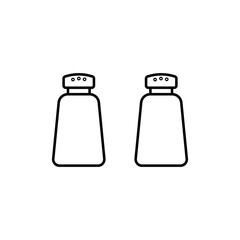 salt and pepper icon element of restaurant icon for mobile concept and web apps. Thin line salt and pepper icon can be used for web and mobile. Premium icon on white background