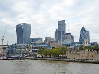 River Thames and the Tower of London, England	